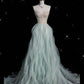 Light Blue Sweetheart A-Line Long Formal Party Dress, MD7932
