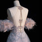 Superbe robe de soirée sirène longue à col licou, MD7945