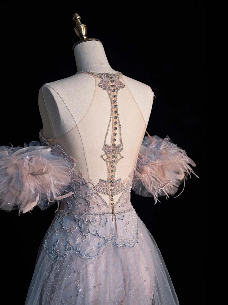 Superbe robe de soirée sirène longue à col licou, MD7945