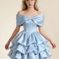 Robe de soirée courte plissée à bretelles spaghetti, tenue de soirée d'anniversaire, robe de cocktail D3339