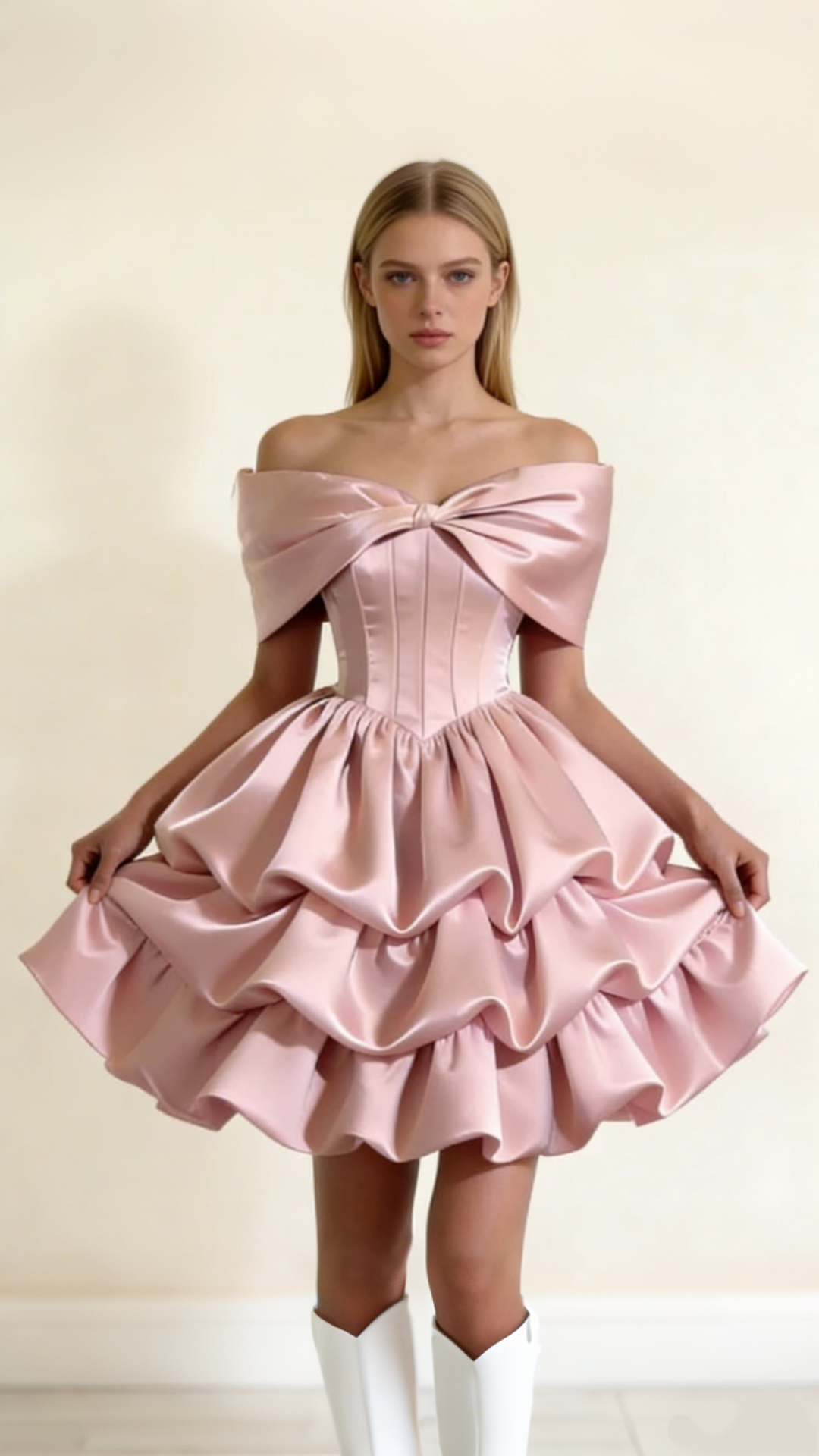 Robe de soirée courte plissée à bretelles spaghetti, tenue de soirée d'anniversaire, robe de cocktail D3339