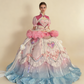 New Arrival Prom Dress High Collar Pleated Ball Gown Quinceanera Dress Birthday Outfits   D3764