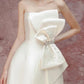 Beautiful Homecoming Dress Strapless Rinestone Bowknot Back to School Outfits Party Dress D7247