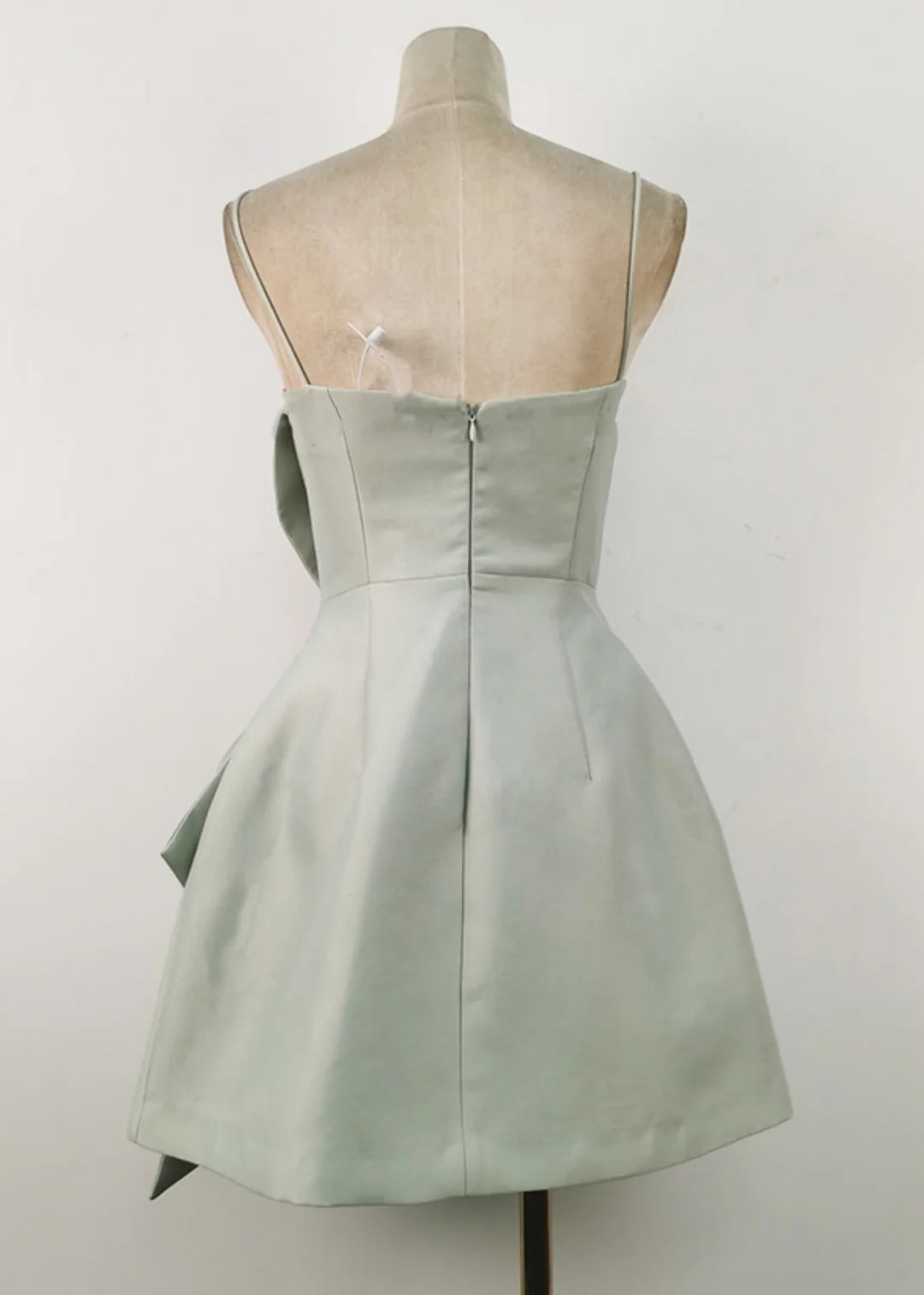 Beautiful Homecoming Dress Strapless Rinestone Bowknot Back to School Outfits Party Dress D7247