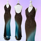 Retro Green Sweetheart Short-sleeved Lace-up Design A-line Satin Party Dress Homecoming Dress D1559