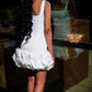 Retro Black Sparkling Sequin Halter Dress Design A-Line Tiered Party Dress Homecoming Dress D1625
