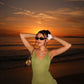 Cute Olive Green V-neck Sheath Knitted Homecoming Dress Party Dress D1623