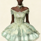 Beauty Homecoming-Kleid Spaghettiträger Plissee Kurzes Ballkleid Geburtstagsparty-Outfits Cocktailkleid D3339
