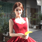 Beauty A Line Straps Pleated Short Party Dress Women Summer Sweet Dress D1956