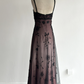 Spaghetti Straps A-Line Beading Vintage Long Prom Dress Evening Gown, D884
