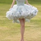 Charming Homecoming Dress Strapless Lace Applique Pleated Short Prom Dress Back to School Outfits Party Dress  D6017