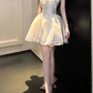 Shimmering Homecoming Dress Sweetheart Pleated Lace Short Prom Dress Back to School Outfits Party Dress  D6049