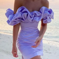Pretty Homecoming Dress Off the Shoulder Hugging Short Prom Dress Back to School Outfits Party Dress  D6051