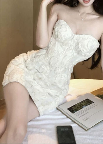 Erogenous Homecoming Dress Sweatheart Applique Short Prom Dress Back to School Outfits Party Dress  D6057