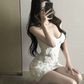 Erogenous Homecoming Dress Sweatheart Applique Short Prom Dress Back to School Outfits Party Dress  D6057