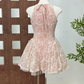 Cute Homecoming Dress Jewel Applique Short Prom Dress Back to School Outfits Party Dress  D6065