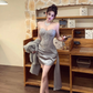 Shimmering Homecoming Dress Sweetheart Beading Soutache Short Prom Dress Back to School Outfits Party Dress  D6067