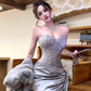 Shimmering Homecoming Dress Sweetheart Beading Soutache Short Prom Dress Back to School Outfits Party Dress  D6067