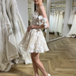 Pretty Homecoming Dress Spaghetti Straps Applique Tulle Short Prom Dress Back to School Outfits Party Dress  D6069