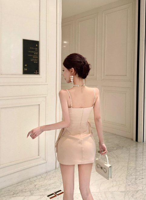 Charming Homecoming Dress Spaghetti Straps Lace Pleated Short Prom Dress Back to School Outfits Party Dress  D6075