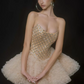 Chic Homecoming Dress Spaghetti Straps Sequins Pleated Short Prom Dress Back to School Outfits Party Dress  D6080