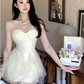 Pretty Homecoming Dress Sweetheart Lace Short Prom Dress Back to School Outfits Party Dress  D6081