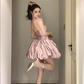 Sweet Homecoming Dress Strapless Pleated Short Prom Dress Back to School Outfits Party Dress  D6082