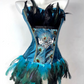 Chic Homecoming Dress Strapless Feather Embroidery Prom Dress Back to School Outfits Party Dress  D6117
