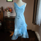 New Homecoming Dress Asymmetric Beading Tulle Prom Dress Back to School Outfits Party Dress  D6152