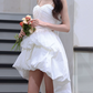New Homecoming Dress Spaghetti Straps Hi-Lo Prom Dress Back to School Outfits Party Dress  D6154