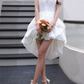 New Homecoming Dress Spaghetti Straps Hi-Lo Prom Dress Back to School Outfits Party Dress  D6154