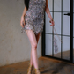 New Homecoming Dress Jewel Tassel Sequins Prom Dress Back to School Outfits Party Dress  D6155