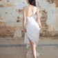 New Homecoming Dress Asymmetic Cascade Fold Prom Dress Back to School Outfits Party Dress  D6158