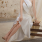 New Homecoming Dress Asymmetic Cascade Fold Prom Dress Back to School Outfits Party Dress  D6158