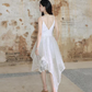 Pretty Homecoming Dress V Neck Tulle Pearl Prom Dress Back to School Outfits Party Dress  D6159