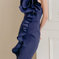 Elegant Homecoming Dress Asymmetic Flowers Prom Dress Back to School Outfits Party Dress  D6160