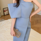 Elegant Homecoming Dress Asymmetic Cascade Prom Dress Back to School Outfits Party Dress  D6161