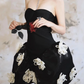 Fashionable Homecoming Dress Strapless Flowers Tulle Prom Dress Back to School Outfits Party Dress  D6166