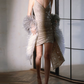 Shimmering Homecoming Dress Strapless Sequins Prom Dress Back to School Outfits Party Dress  D6168