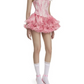 New Homecoming Dress Strapless Cascade Bowknot Prom Dress Back to School Outfits Party Dress  D6195