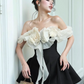 Charming Homecoming Dress Strapless Flower Prom Dress Back to School Outfits Party Dress  D6197