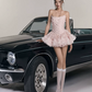 Elegant Homecoming Dress Strapless Cascade Butterfly Prom Dress Back to School Outfits Party Dress  D6205
