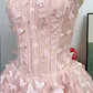 Elegant Homecoming Dress Strapless Cascade Butterfly Prom Dress Back to School Outfits Party Dress  D6205
