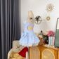 Simple Homecoming Dress Spaghetti Strap Bowknot Lace Prom Dress Back to School Outfits Party Dress  D6206