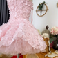 Elegant Homecoming Dress Strapless Cascade Butterfly Prom Dress Back to School Outfits Party Dress  D6205