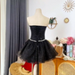 Charming Homecoming Dress Sweetheart Rinestone Tulle Prom Dress Back to School Outfits Party Dress  D6198
