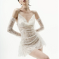 Pretty Homecoming Dress Strapless Sequin Prom Dress Back to School Outfits Party Dress  D6200