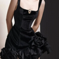 Pretty Homecoming Dress Spaghetti Strap Flower Cascade Prom Dress Back to School Outfits Party Dress  D6201