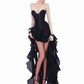 Pretty Homecoming Dress Sweetheart Rinestone Hi-Lo Prom Dress Back to School Outfits Party Dress  D6202