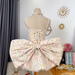 Cute Homecoming Dress Spaghetti Strap Tulle Bowknot Prom Dress Back to School Outfits Party Dress  D6203